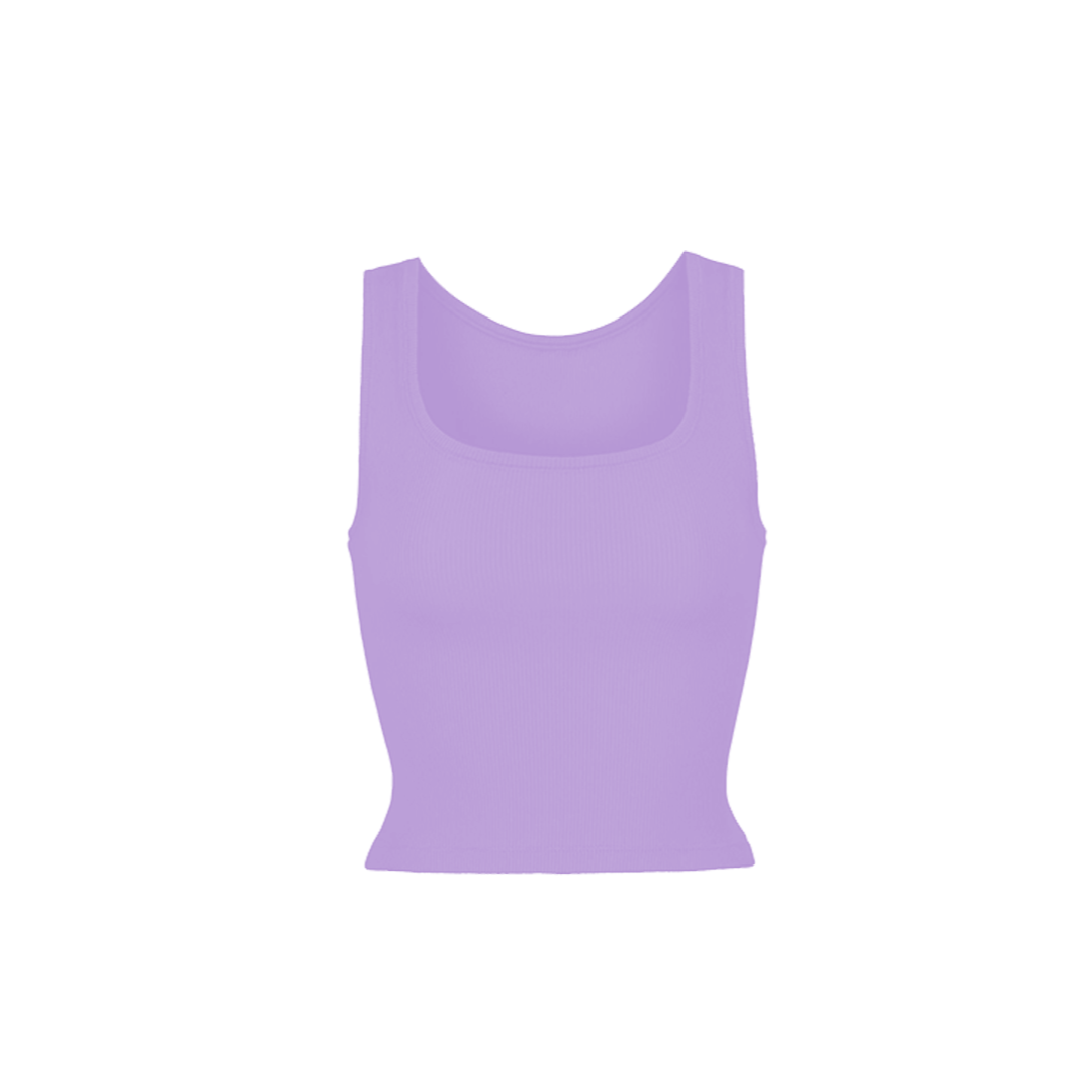 Ribbed Tank - Lilac